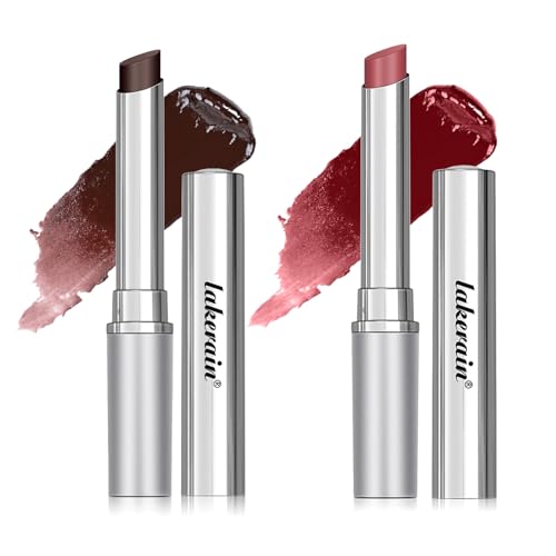 Honey Lipstick Tinted Lip balm, Hydrating Nourishing Sheer Formula Lipstick, Natural Glossy Finish (1 PC BLACK + 1 PC PINK)