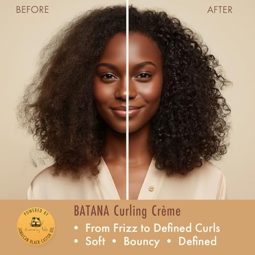 Sunny Isle Batana Moisturizing Curl Cream - Biotin, Jamaican Black Castor Oil, Frizz Control - 16oz