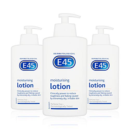 E45 Moisturiser Dermatological Lotion 500Ml With Pump (Pack Of 3) 500 Milliliters