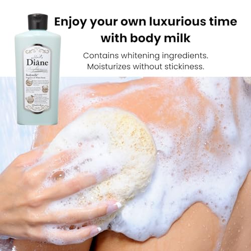 Moist Diane Bodymilk Fragrance of White Floral Body Milk for Unisex, 8.4 Ounce