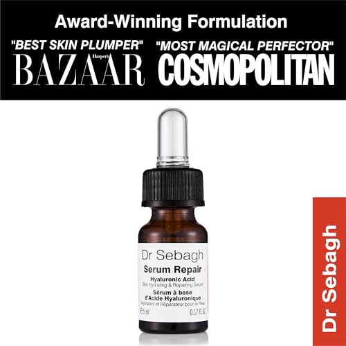 Dr Sebagh Serum Repair (0.17 fl oz) - Award-Winning Hyaluronic Acid Facial Hydrator - Anti Aging & Wrinkle - Skin Moisturizing & Repairing Formula - Collagen Boosting Youthful Glow For Women & Men