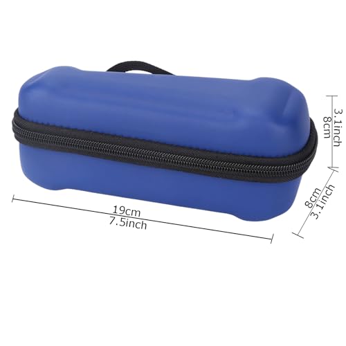 Hard Storage Case for Krovena Electric Shaver/Philips Norelco Norelco Shaver Series 2100 2300 3500 6800 3100 5500 5100 5100 5300 5700 6880 7000 7100 7200 Rotary Shaver (Case Only) (PU, Blue+Black)