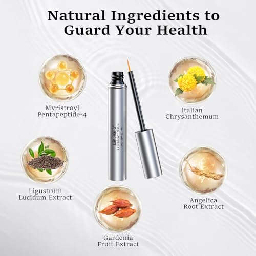 Lash Serum, Eyelash Growth Serum, Eyelash Rapid Growth, Vegan & Cruelty-Free, 0.1 Fl Oz (3ml)