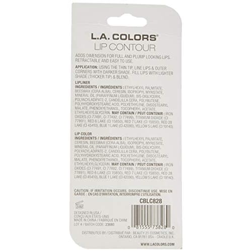 L.A. COLORS Lip Contour (carded), Regal CBLC828 (Pack of 2)