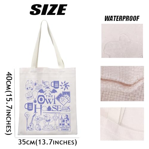MEIKIUP Owl Inspired Gift Owl Characters Makeup Bag Tote Bag Hexside Magic Gift (owl tote bag)