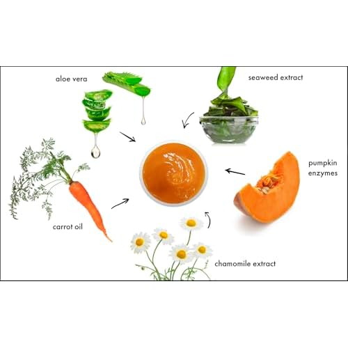 Raya Pumpkin Enzyme Facial Puree (127) | Gentle and Exfoliating Treatment for All Skin | Reduces Fine Lines and Minimizes Pore Size