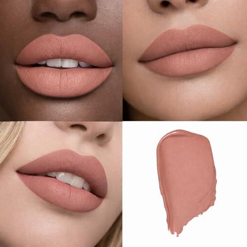 Mynena Nude Matte Lipstick - High-Pigment Buildable Color | Creamy Longwear Soft Velvet Finish | Hydrating Formula with Vitamin E for Sensitive Skin | Charlotte | Vitamin E, Long Lasting