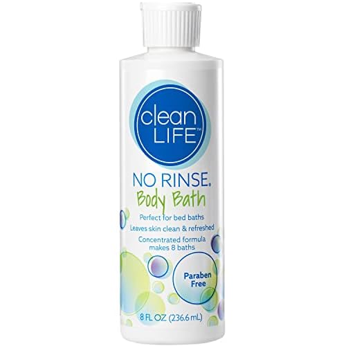 No-Rinse Body Bath, 8 fl oz - Leaves Skin Clean, Refreshed and Odor-Free, Rinse-Free Formula - Makes 8 Complete Baths