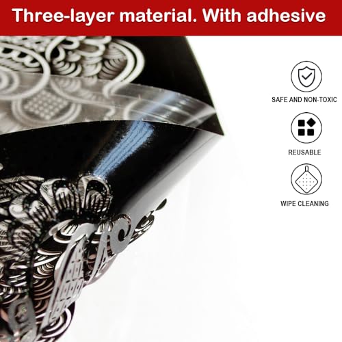 9 Sheet Temporary Tattoo Stencils,Henna tattoo kit Reusable henna Tattoo Sticker Indian Temporary Tattoo Stickers Self Adhesive Tattoo Templates