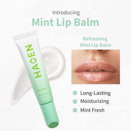 Mint Lip Balm ? Refreshing, Hydrating & Cooling | Organic Beeswax, Coconut Oil & Peppermint Oil |Paraben-Free, Moisturizing Lip Balm for Dry Lips