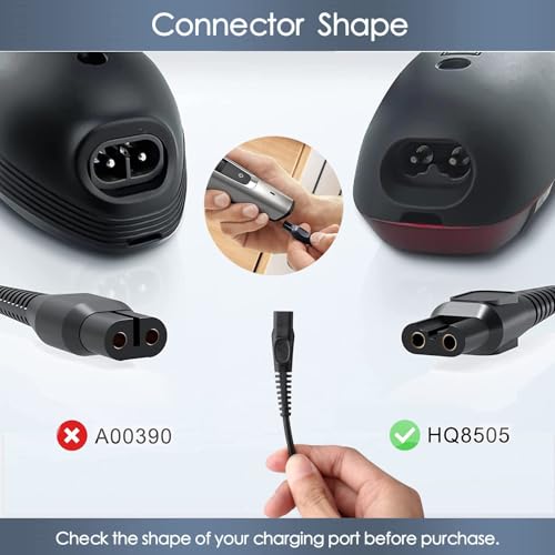 15V USB Charger for Philips Shaver HQ8505, BufferABC Cable Replacement Charging Cord Electric Beard Trimmer Razor Power Lead Compatible with Philips Norelco Series 3000 5000 One Blade QP6520 QP6510