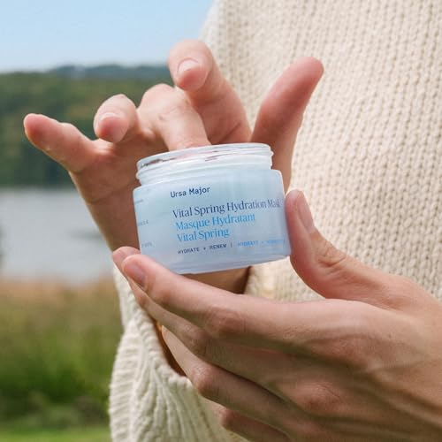 Ursa Major Vital Spring Hydration Mask | Deeply Hydrating Natural Mask| Plumps Skin¡¯s Appearance, Boosts Firmness & Smooths Appearance of Fine Lines | Vegan, Cruelty-Free, Non-Toxic | 1.69 ounce
