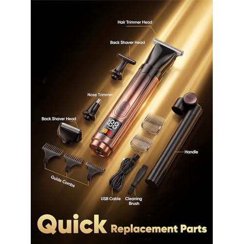 3Pack Pitbull Shaver Replacement Blade, Shaver Replacement Heads, Floating 4 Heads Compatible with Pitbull, Palm & Butterfly Kiss Shavers