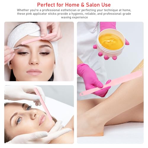 8Pcs Reusable Silicone Wax Applicator Non- Non-Stick Hair Removal Tool for Face, Body, Brows, Spatula Hard Wax Scraper Easy-Clean At-Home or Salon Use