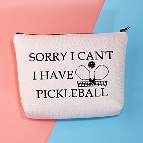 BDPWSS Pickleball Makeup Bag Pickleball Lover Gift Pickleball Player Gift Sorry i Can't i Have Pickleball Zipper Pouch For Pickleball Fans Gift (Have pickleball)