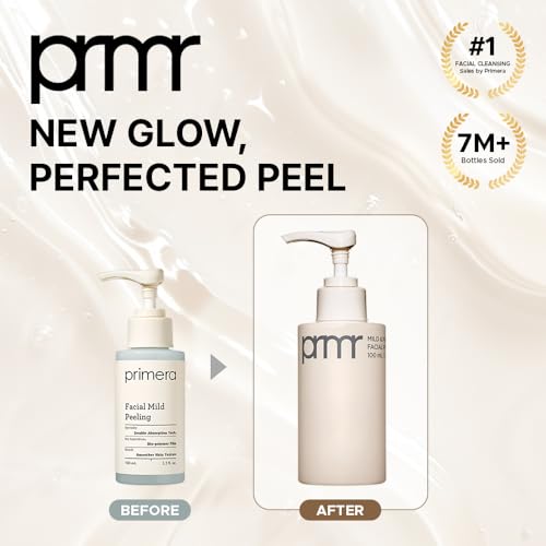 PRIMERA (PRMR) Mild Peeling Gel | Korean Gentle Exfoliating Gel Cleanser for Sensitive Skin, Daily Pore Care & Smooth Skin, Gommage Soft Peeling Exfoliator for Face & Body, 100ml / 3.38 fl oz
