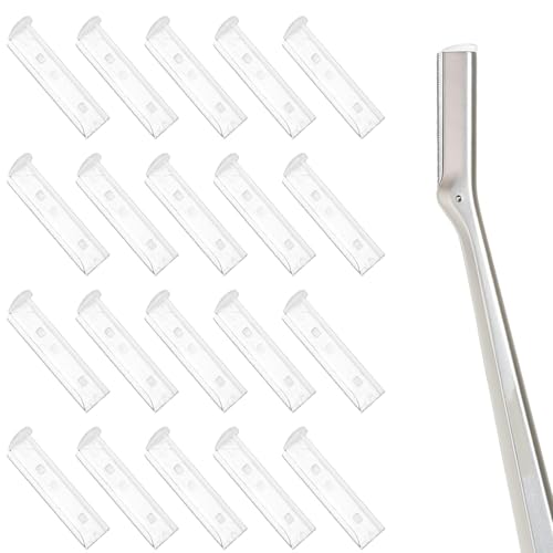 Facial Razor Replacement Blades Compatible with Tweezerman Stainless Steel Facial Razor (20 Count)