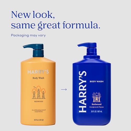 Harry's Men's Body Wash - Redwood - 30 fl oz - Shower Gel for Men - No Parabens, Sulfates, or Dyes (Pack of 3)