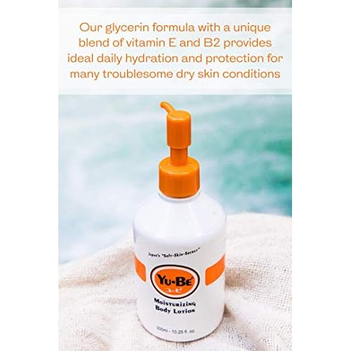 Yu-Be Body Lotion for Dry, Sensitive Skin ? Non-Greasy, Fast-Absorbing Hand & Body Moisturizer Pump Bottle, 10.25 fl oz