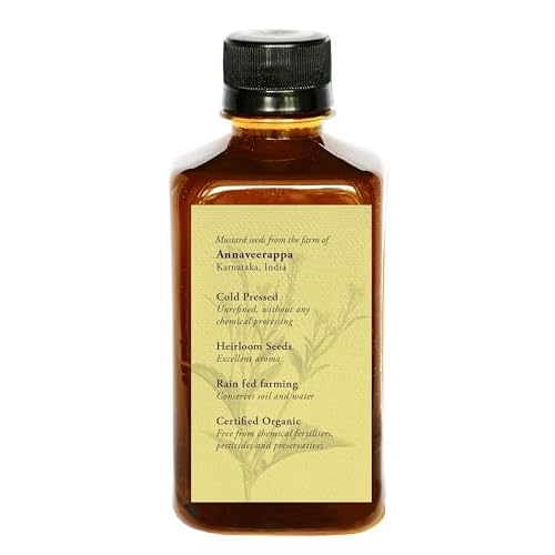 DAANA Mustard Oil for Skin: Certified USDA Organic, Extra Virgin, Cold Pressed