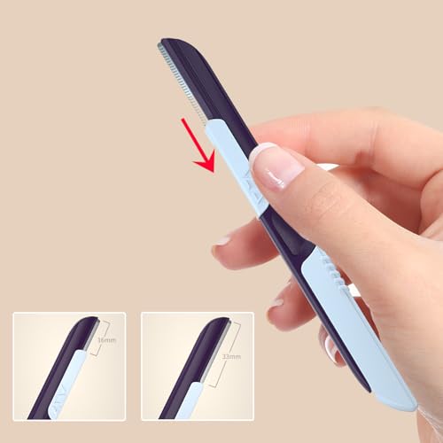 Dermaplaning Facial Razor Tool for Women and Men, Eyebrow Shaping, Hair Removal, Womens Face Shaver Remover (1 Pack)