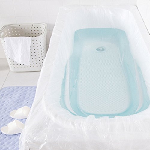 Disposable Individual Bathtub Bag Film for Traveling/Hotel/Household/Salon (86x47 Inch) 8 Pieces