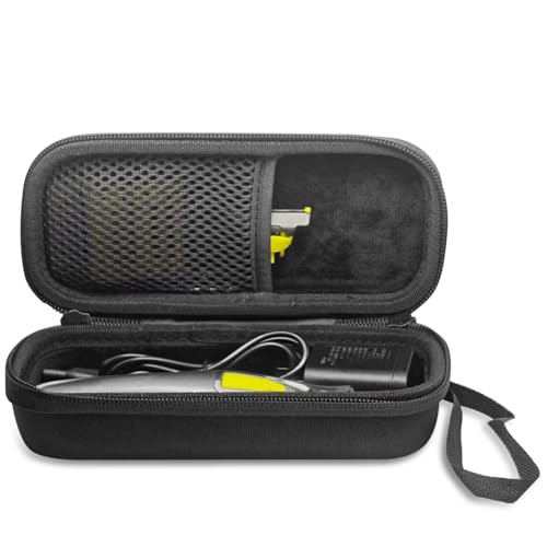 LinMei Mens Trimmer Case Hard EVA Travel Organizer Carrying Case for QP2520 QP2530 QP2620 QP2630 QP2724 QP2834 Electric Trimmer and Shaver Black