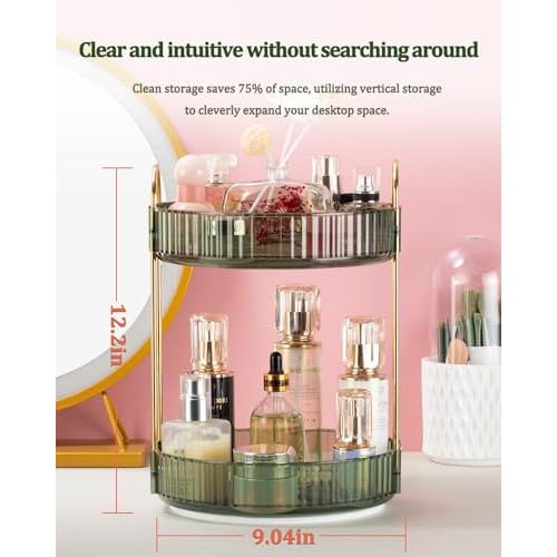 Argox 360 ¡Æ Rotary Makeup Organizer, Bathroom Counter Organizer,Skincare Care Organizer,Make up Organizers and Rotary Storage.