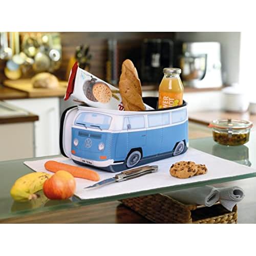 BRISA VW Collection Volkswagen Neoprene Universal Makeup Cosmetics Toiletry Travel Pharmacy Bag in T2 Bus Design (Large)