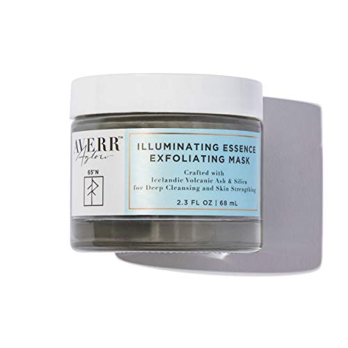 Averr Aglow Illuminating Essence Exfoliating Mask, Peel Dead Skin, Acne, Dark Pores Minimizer, Natural Solution Facial Mask Skin Care, Hydrating Face Treatment