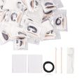 Amenities Hotel Vanity Set,100Pack Individually Wrapped Bulk Hygiene Supplies for Homeless Include Cosmetic Cotton Pads,Cotton Swabs,for Airbnb,Hotel,Shelter,Nursing Home,Charity