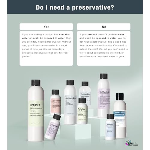 Optiphen Preservative Liquid (8 Oz / 236 mL) Optiphen Natural Preservative for Cosmetics Water Soluble Paraben Free Broad Spectrum Preservative for Lotion Making