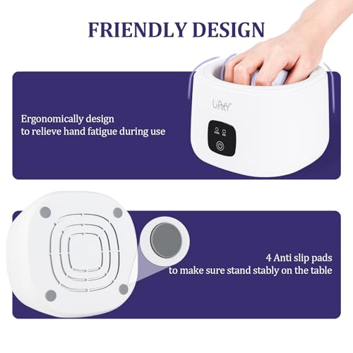 Nail Soaking Bowl: Heated 50% Faster - Professional Nail Soak off Bowl for Women Nail Beginner - Electric Manicure Nail Bowl Nail Polish Remover Machine for Home Salon