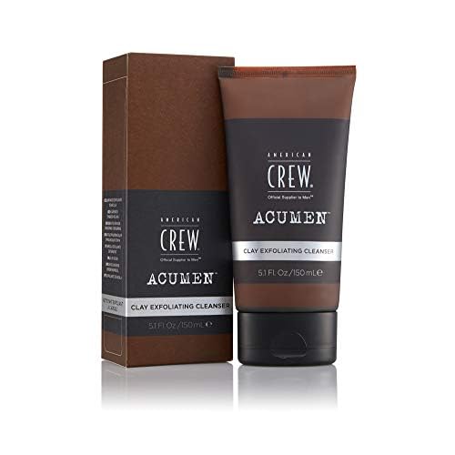 American Crew Men's Exfoliating Face Cleanser, Daily Clay Cleanser, 5.1 Fl Oz