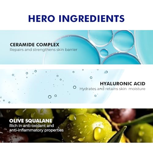 Conscious Chemist¢ç Hydro+ Gentle Face Wash for Dry Skin | 100ml | Hydrating Facial Cleanser with Hyaluronic Acid, Ceramides & Ginseng | For Smooths & Softens Skin, Non Comedogenic | Men & Women