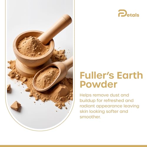 Fuller's Earth Powder for Face, Skin and Hair, Pure & Natural, Multani Mitti, Chemical Free 3.5 Oz | 100 g Pack