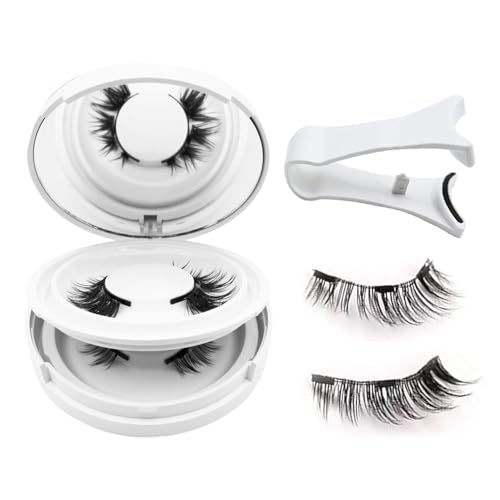 Magnetic Eyelashes with Applicator,Valentine's Gifts for Her,Reusable Magnetic Eyelashes Natural Look,Easy to Wear Reusable Soft Lashes kit No Glue Needed(Natural+Simple)
