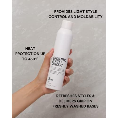 Authentic Beauty Concept Dry Shampoo | All Hair Types | Style, Grip & Refresh Hair | Vegan & Cruelty-free | Sulfate-free