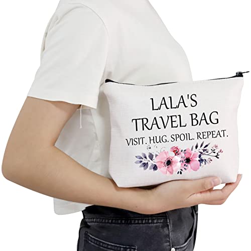 POFULL Lala Bag For Grandma Gift New Lala Gift Lala¡¯s Travel Bag Visit Hug Spoil Repeat Travel Cosmetic Pouch (Lala¡¯s Travel Bag)
