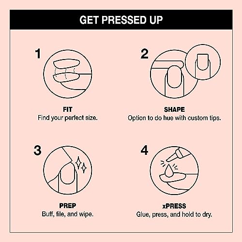 Bundle of OPI xPress/On Press On Nails, With Nail Glue, Long Neutral Coffin Shape Nails, Bubble Bath + OPI Nail Envy, Nail Strengthening Treatment, Stronger Nails in 1 Week, Vegan Formula, 0.5 fl oz