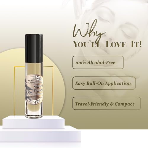 MOBETTER FRAGRANCE OILS Very Eurie Body Oil for Women 0.33 Oz Roll On Glass Bottle, Travel Size, Long Lasting
