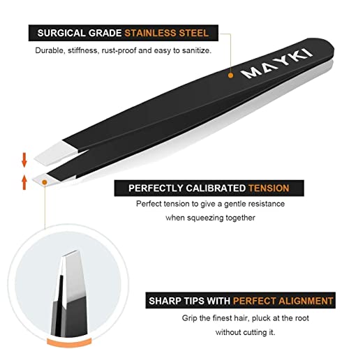 MAYKI Eyebrow Tweezers Set 6 PCS & Tweezers for Women 6PCS