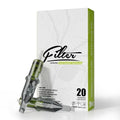 Filter Tattoo Cartridge Needles - 20Pcs #10 (25RM) Bugpin Curved/Round Magnum Disposable Tattoo Needles Cartridges for Tattoo Gun Machine