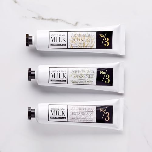 Archipelago Botanicals Soy Milk Hand Cr?me, Rich and Lightly Scented Hand Lotion for Dry Skin, Cuticles and Rough Spots, Premium Plant Extracts (3.2 oz)