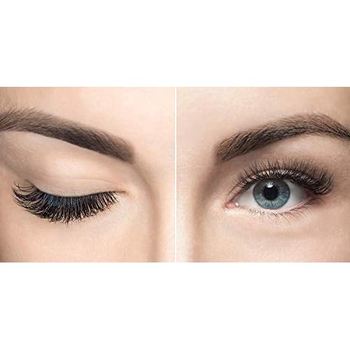 Eyelash Extensions C Curl 12mm Single Tray Mink Lash Of 1,000 Individual Eyelash Hairs With Eyelash Glue and Tweezer, Salon Eyelashes With Black Mink False Lashes