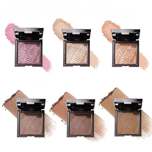 Face Sculpting Contour Palette 6 Colors Smooth Cream Matte Contour Pressed Powder Lightweight and Easy to Blend Contour Makeup (Color 06)