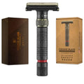 VIKINGS BLADE Adjustable Double Edge Safety Razor + Luxury Case. Smooth, Reusable, Eco-Friendly (The Emperor ¡°Meiji¡±)