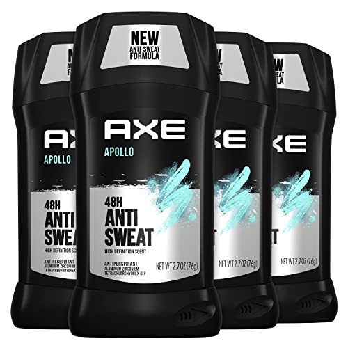 AXE Body Wash Apollo 4 Count for Long Lasting Freshness Sage & Cedarwood Men's Body Wash & Apollo Antiperspirant Deodorant Stick For Men Sage & Cedarwood 48 Hr