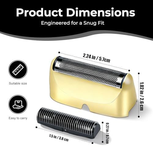 Replacement Blade Shaver PRO 2 Head for Electric Shaver Compatible with Skull Pitbull, Butterfly Kiss PRO & Palm Shavers with 3 Cleaning Brush (3Pack)