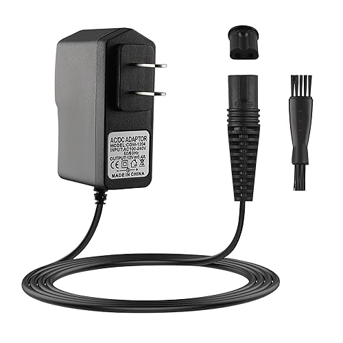 12V Charger for Braun Shaver 9 8 7 6 5 3 1 XT5 Series, Power Cord for Braun S3 S6 S7 S8 S5 S9 S1 Electric Razor 3040s 340s 9385cc 370 720 760cc 790cc 720s-4 7865cc 9090cc 9330s 5018s (5Ft)